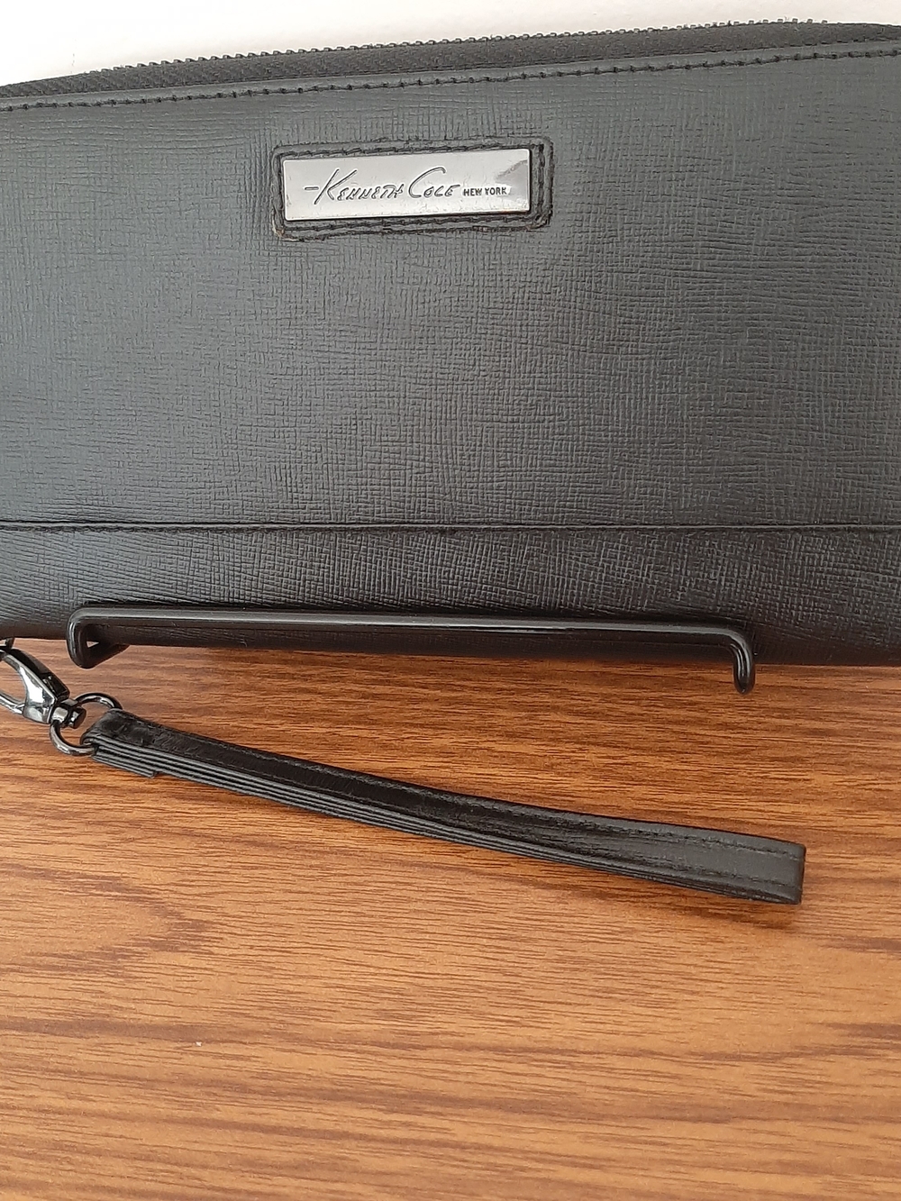 Kenneth Cole Black Wristlet Clutch